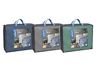 Edredón Reversible Trazos color Azul, Gris o Menta