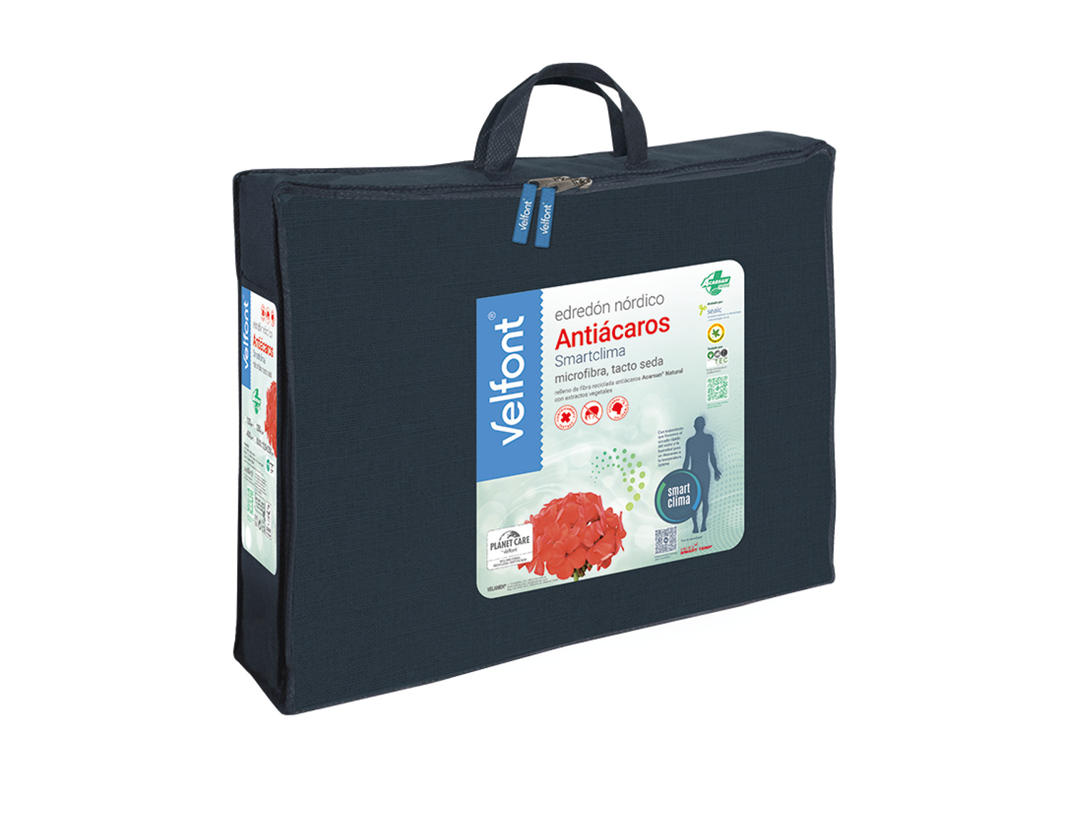Velfont Edredón nórdico fibra Antiácaros Smartclima