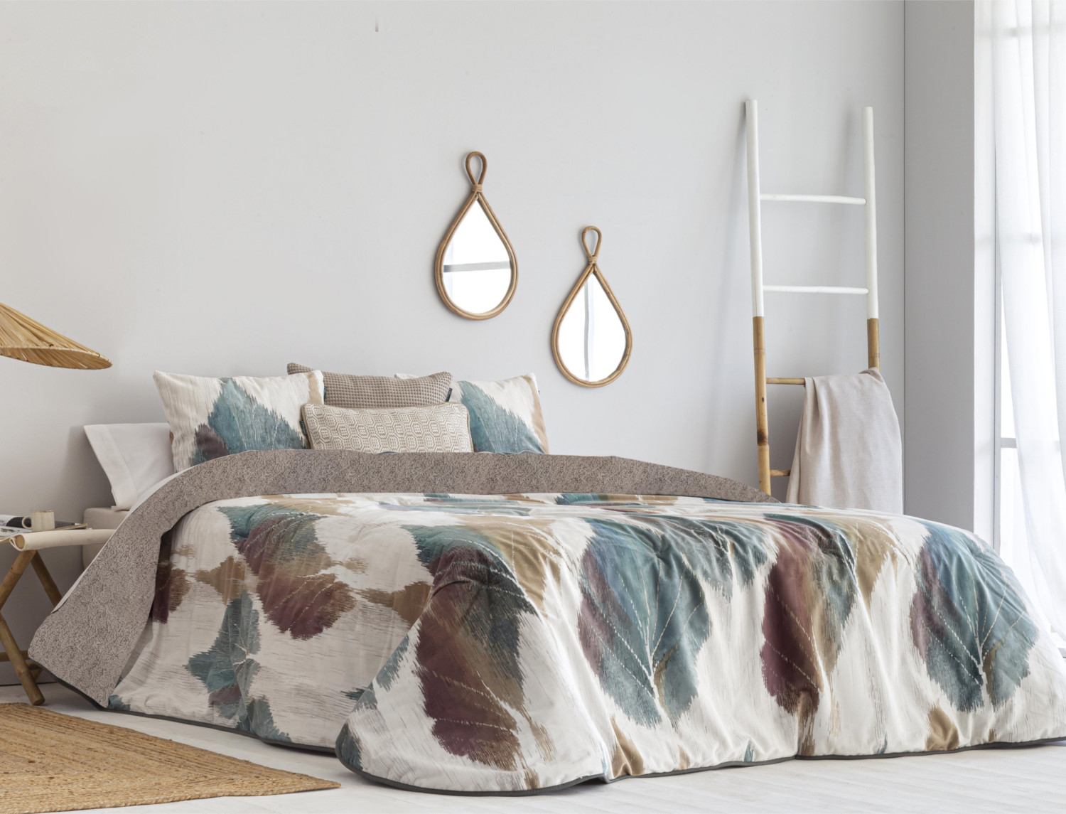 Confecciones Paula Edredón Sherpa de terciopelo Cuenca Multicolor