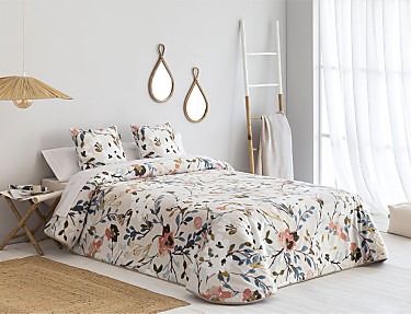 Confecciones Paula - Edredón Conforter de terciopelo Tudela Multicolor