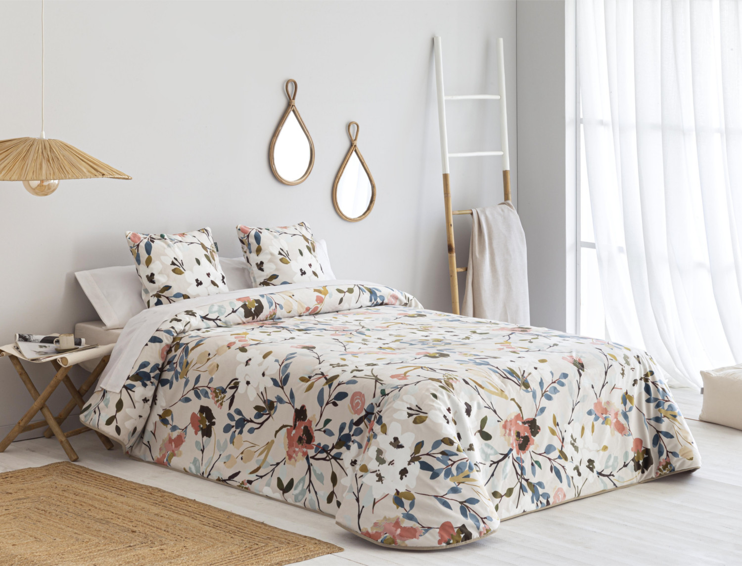 Confecciones Paula Edredón Conforter de terciopelo Tudela Multicolor