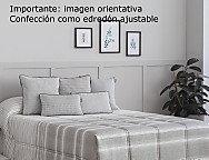 Edredón Ajustable Duero Beige-gris