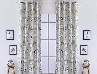 Confecciones Paula - Cortina Zoo Beige