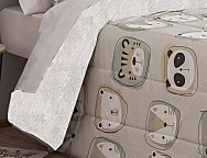 Edredón Sherpa Zoo Beige