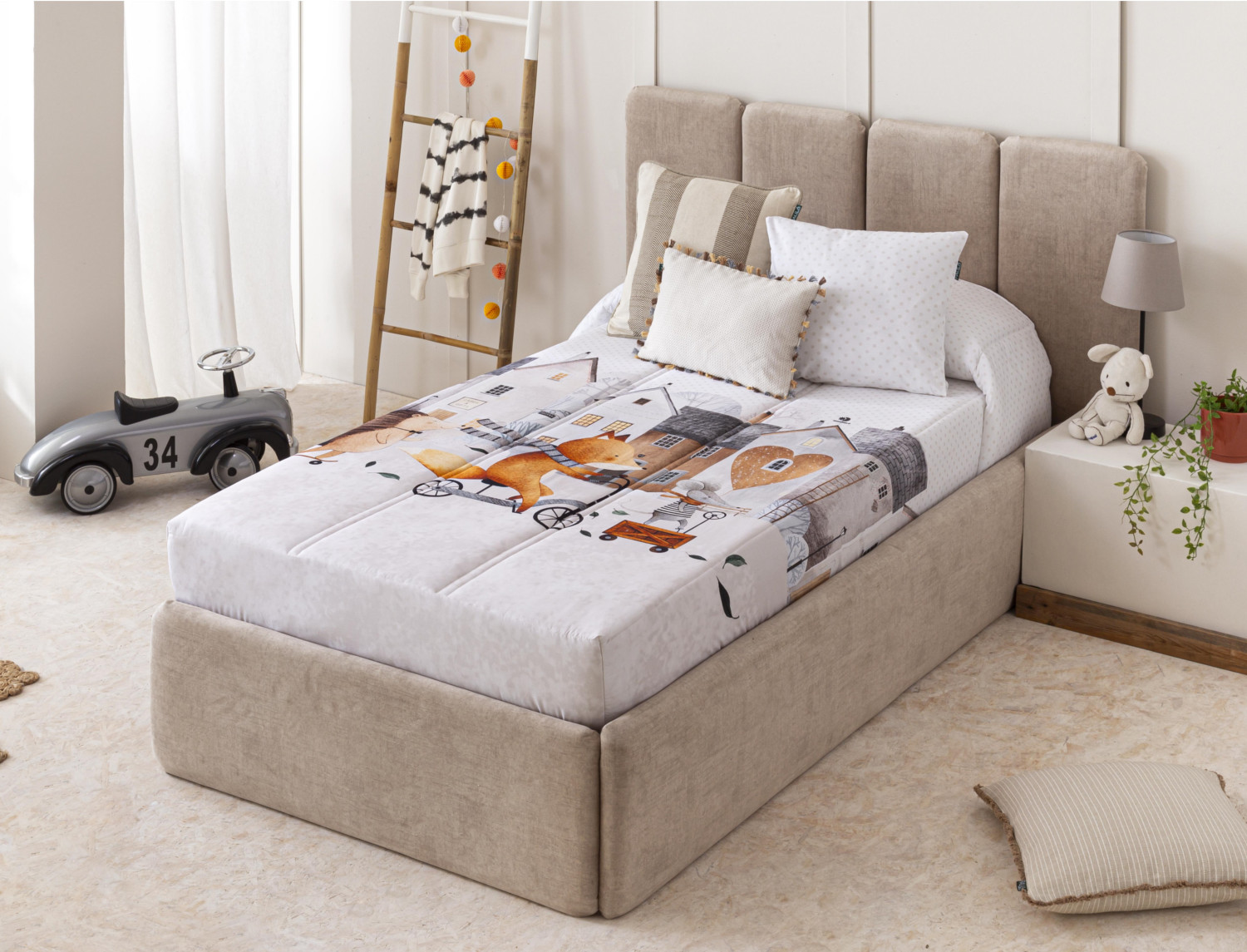 Confecciones Paula Edredón Ajustable Fox Paula