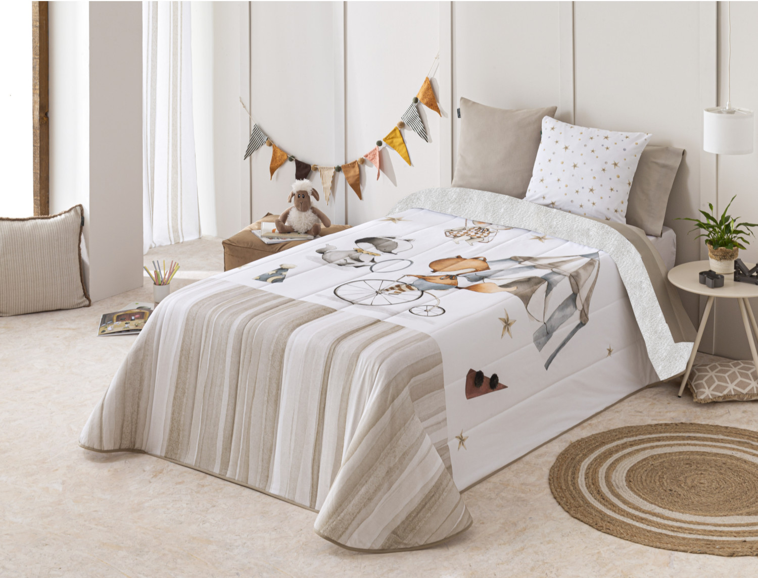 Confecciones Paula Edredón Sherpa Circus Paula