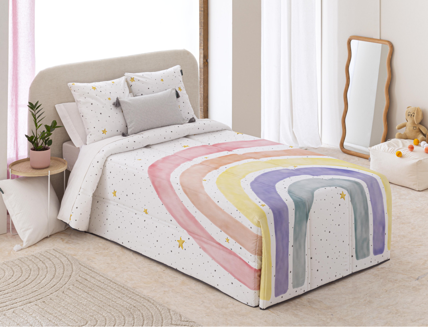 Confecciones Paula Edredón Conforter 100% Algodón Rainbow Paula