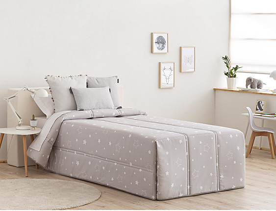 Confecciones Paula - Edredón Conforter Noche Beige Piedra