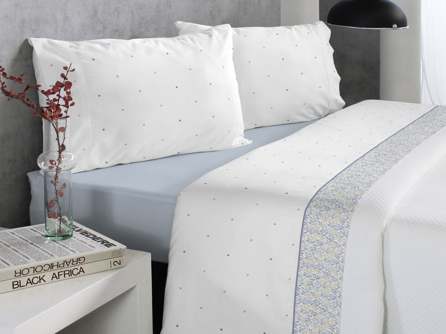 Reig Marti Juego de cama Diane color Azul Oferta ultimas unidades