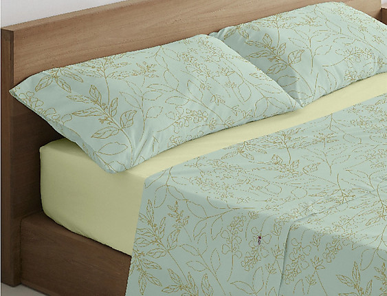 Estelia - Juego de cama Estelia Circe 100% Algodón color Azul