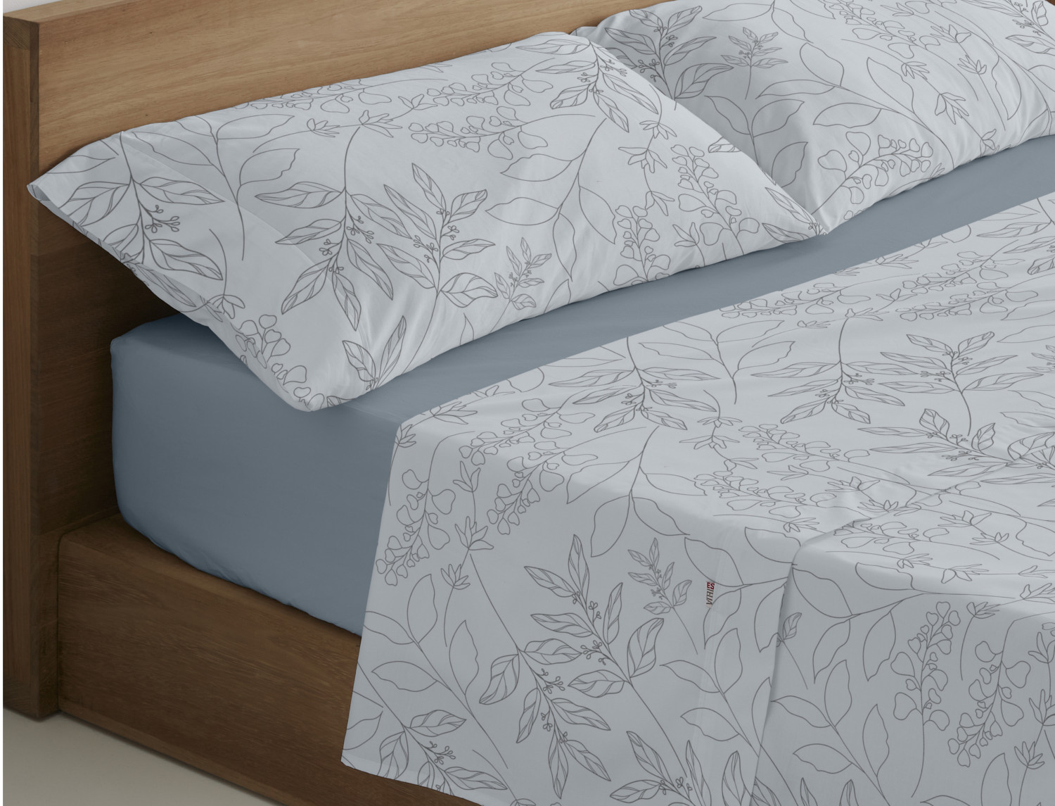 Estelia Juego de cama Estelia Circe 100% Algodón color Acero