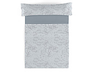 Juego de cama Estelia Circe 100% Algodón color Acero