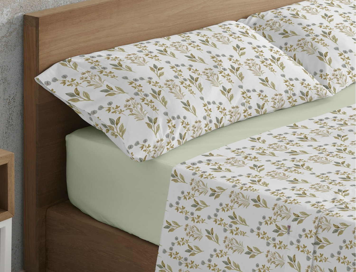 Estelia Juego de cama Estelia Laia 100% Algodón color Piedra