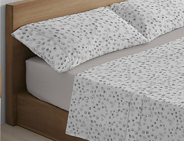 Estelia - Juego de cama Estelia Abi color Plomo