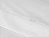 Encimera Estelia Combi 100% Algodón Telia Satén 600 Hilos color Blanco con bies hueso