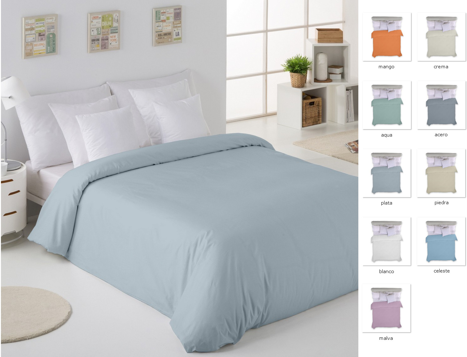 Estelia Funda Nórdica Estelia Combi 100% Algodón 144 Hilos