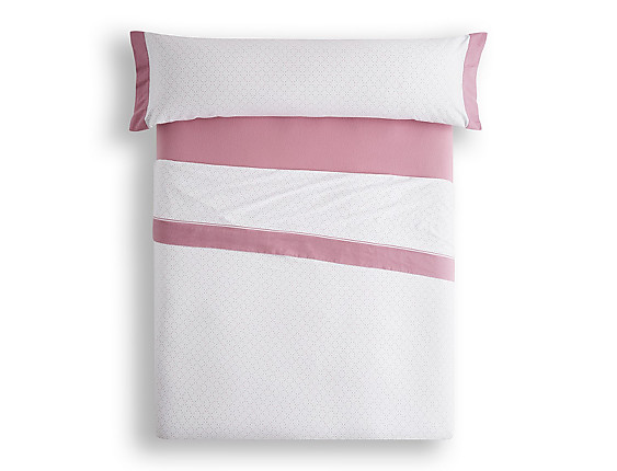 Estelia - Juego de cama franela Eira Estelia color Cuarzo
