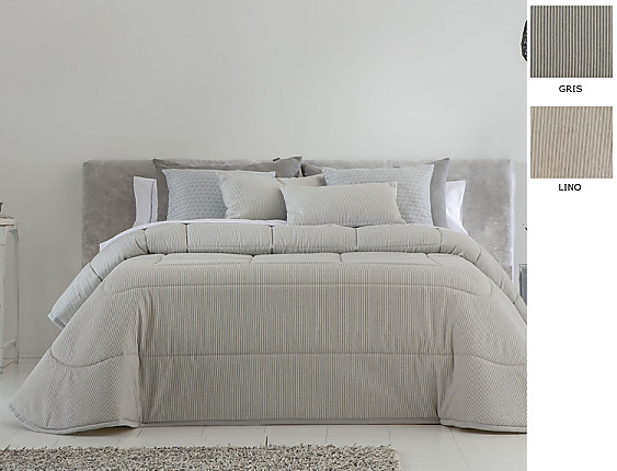 Cañete - Edredón o Conforter Arauca color Gris o Lino