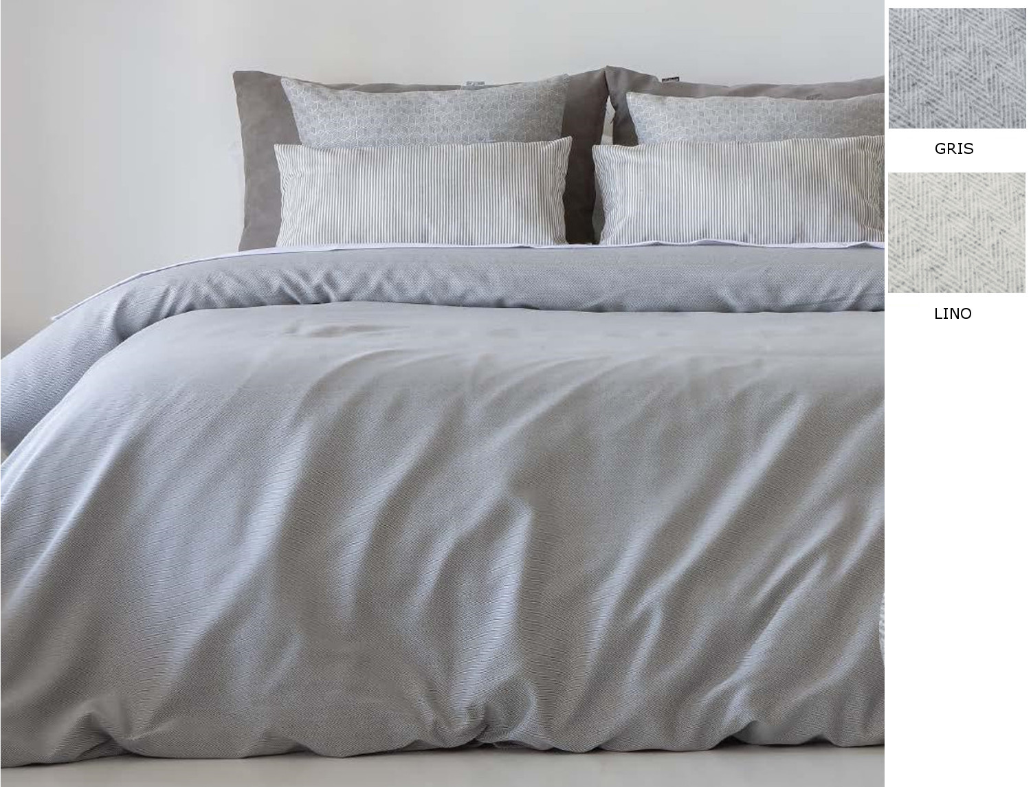 Cañete Funda nórdica Elmer color Gris o Lino