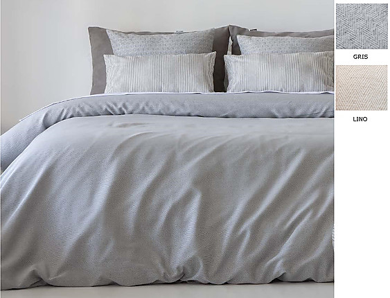 Cañete - Funda nórdica Elmer color Gris o Lino