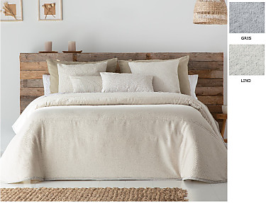 Cañete - Edredón o Conforter Elmer color Lino o Gris