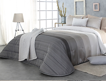 Reig Marti - Edredón Jacquard tipo 3B Fox con fundas de cojín incluidas color Gris cama de 150 oferta