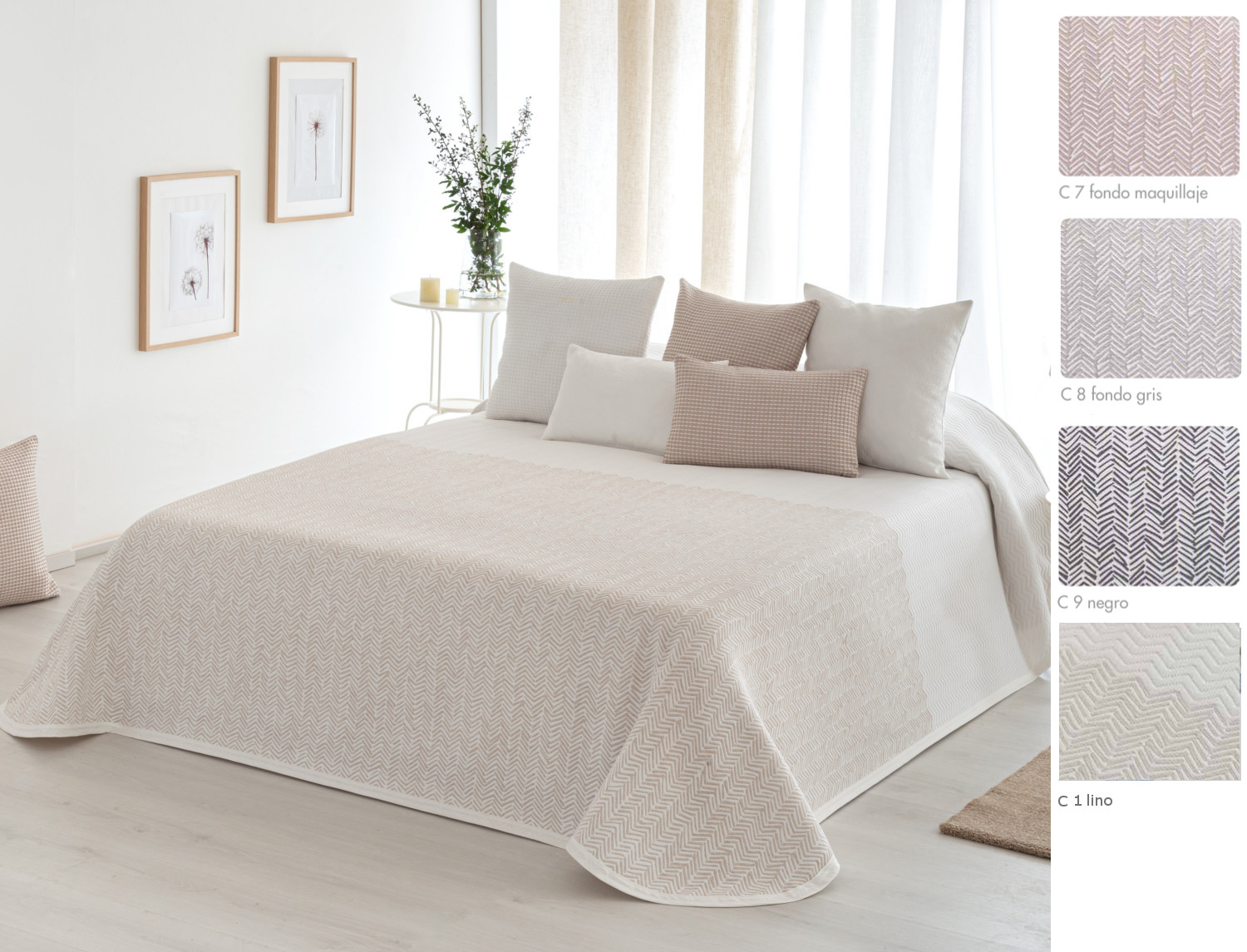 Textilia Colcha Piqué Reversible Midas