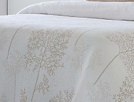 Colcha Jacquard Reversible Lilit color beige
