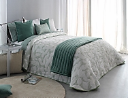 Colcha Jacquard Ocanya 04 verde salvia oferta fin de existencias