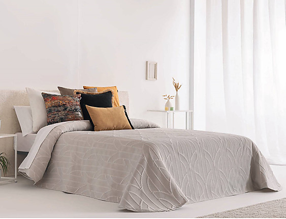 Sandeco - Colcha Jacquard Arcos 02 Beige