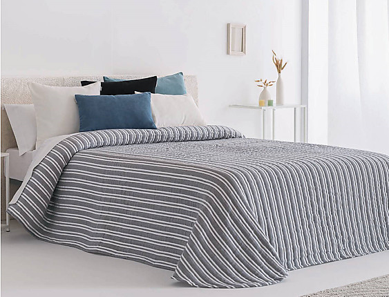 Sandeco - Colcha Jacquard Aina 01 Gris