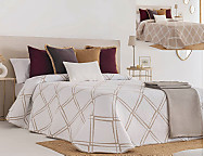 Colcha Jacquard Reversible Torla 02 Beige