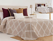 Colcha Jacquard Reversible Torla 02 Beige