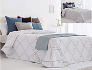 Colcha Jacquard Reversible Torla 01 Gris
