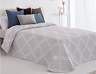Colcha Jacquard Reversible Torla 01 Gris
