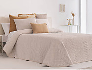 Colcha Jacquard con relleno fino Recas 02 Beige