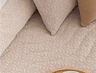 Colcha Jacquard con relleno fino Recas 02 Beige