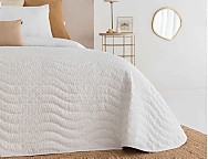 Colcha Jacquard con relleno fino Recas 01 Blanco