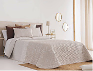 Colcha Jacquard con relleno fino Penedes 02 Beige