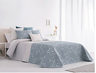 Colcha Jacquard con relleno fino Penedes 01 Aqua