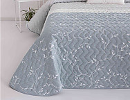 Colcha Jacquard con relleno fino Penedes 01 Aqua