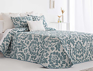 Colcha Jacquard con relleno fino Otero 03 Aqua