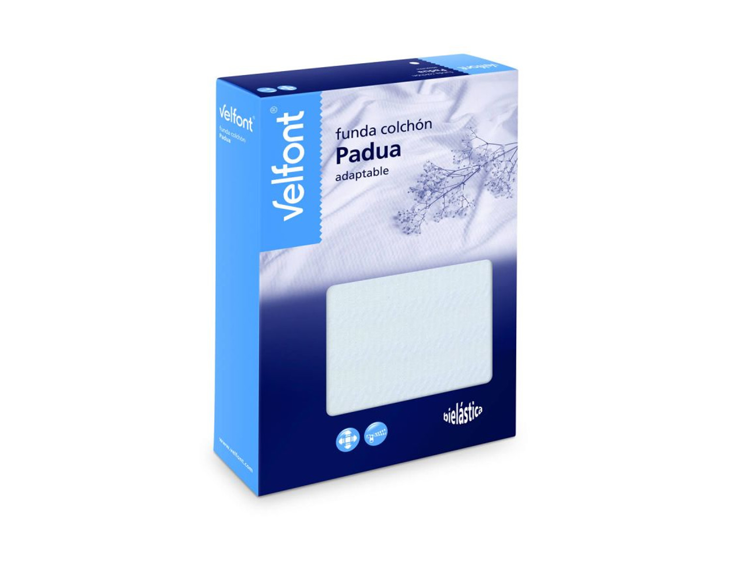 Velfont Funda de colchón elástica Padua