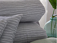 Edredón Jacquard tipo B3 Kirk con fundas de cojín incluidas 18 gris