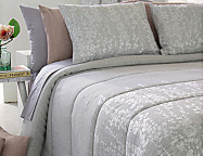 Edredón Jacquard tipo B3 Neil con fundas de cojín incluidas 08 gris