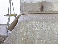 Edredón Jacquard tipo B3 Neil con fundas de cojín incluidas 01 beige