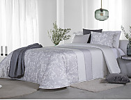Edredón Jacquard tipo B3 Amilly con fundas de cojín incluidas 08 gris