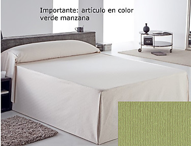 Reig Marti - Colcha de verano Lister color verde manzana cama de 135 Oferta