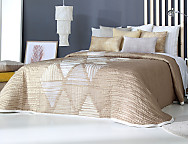 Colcha Jacquard Reversible Lynch 01 dorado cama de 180
