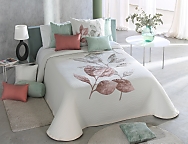 Colcha Jacquard Olbia color Maquillaje cama de 150